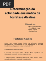 Determinação Da Actividade Enzimática Da Fosfatase Alcalina
