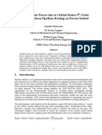 Hydrodynamic Forces On Subsea Pipelines - Karreman