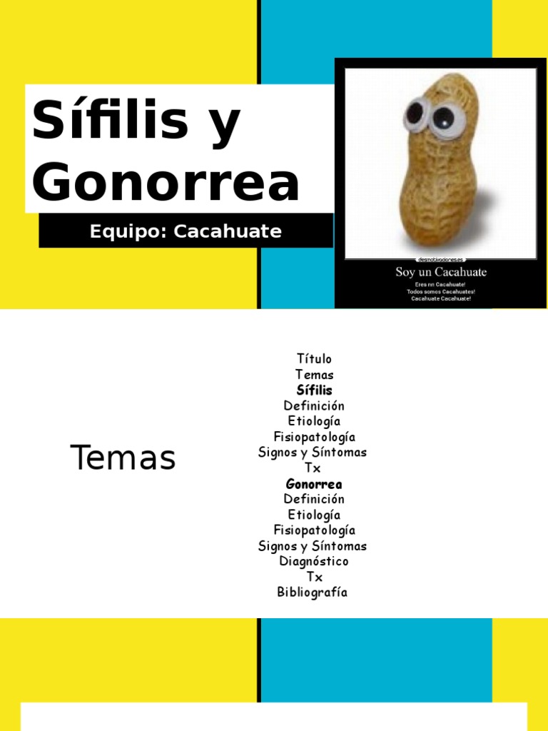 Sífilis y Gonorrea Una Revisión de sus Características Clínicas