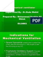 Mechanical Ventilator Supervisied By: DR - Huda Wahid