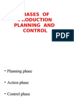 Phases of Production Planning and Control