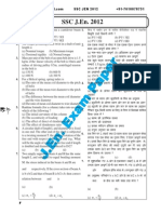 SSC JEN-2012 Mechanical Objective Paper