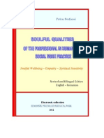 Soulful Qualities of the Professional in Humanistic Social Work Practice by Petru Stefaroi Revised and Bilingual Edition English Romanian