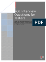 SQL Interview Questions for Software Testers