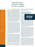 FocusNote Financial Inclusion and Deelopment April 2014 Spanish