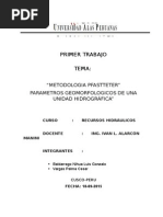 Metodología Pfafstetter Recursos Hidraulicos