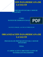 Clasificación de Los Materiales Peligrosos