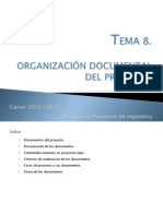 Presentación Clase - TEMA 8. Organización Documental Del Proyecto