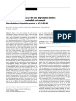 Analysis of Neem Oils by LC-MS and Degradation Kinetics