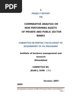 Comparative Analysis On Non Performing Assets of Private and Public Sector Banks
