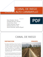 CANAL RIEGO CHOCAS