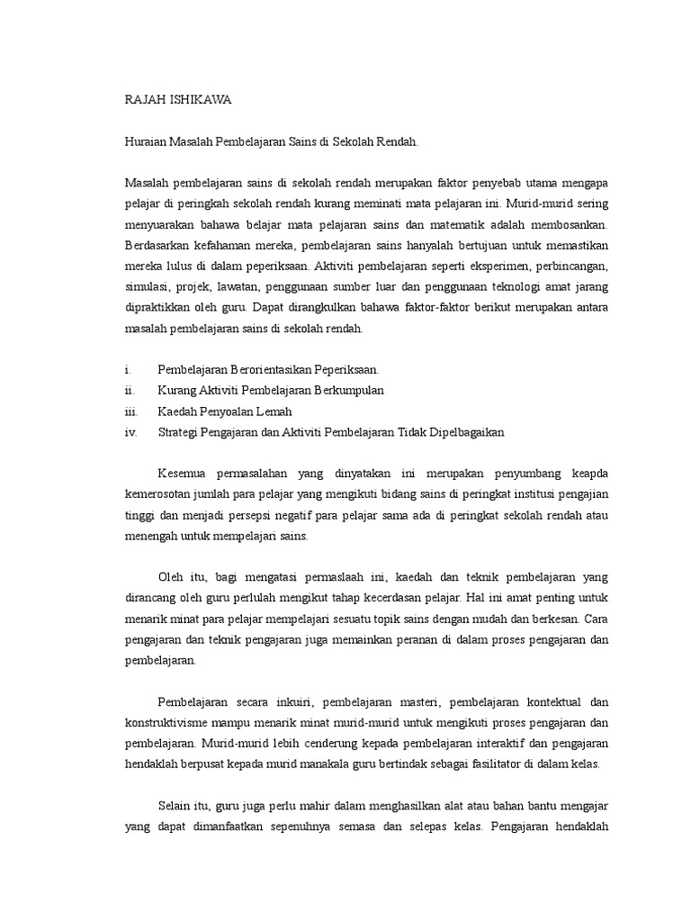 Rajah Ishikawa Pdf
