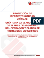 Protección de Infraestructuras Críticas Guía para La Elaboración de Planes de Seguridad Del Operador y Planes de Protección Específica