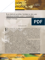 Arango, Joaquin La Explicacion Teorica de Las Migraciones Luz y Sombra