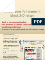 Steps For Creating Cascading Text