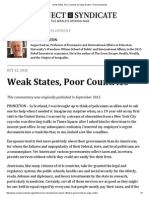 Weak States, Poor Countries by Angus Deaton - Project Syndicate