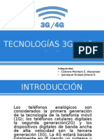 Tecnologías 3G - 4G