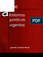 500 Aforismos Jurídicos Vigentes - Germán Cisneros Farías