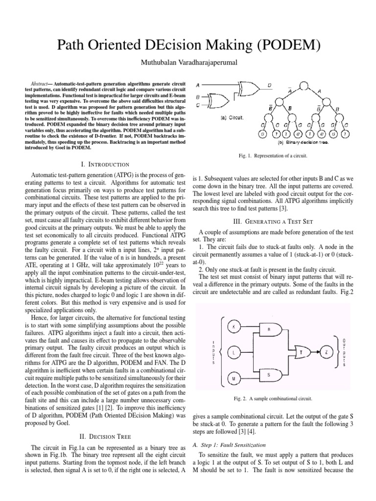 Podem Algorithm | Download Free PDF | Discrete Mathematics | Digital ...
