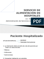 Alimentacion en Servicios Hospitalarios