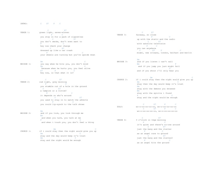 Song Lyrics Analysis and Breakdown | PDF