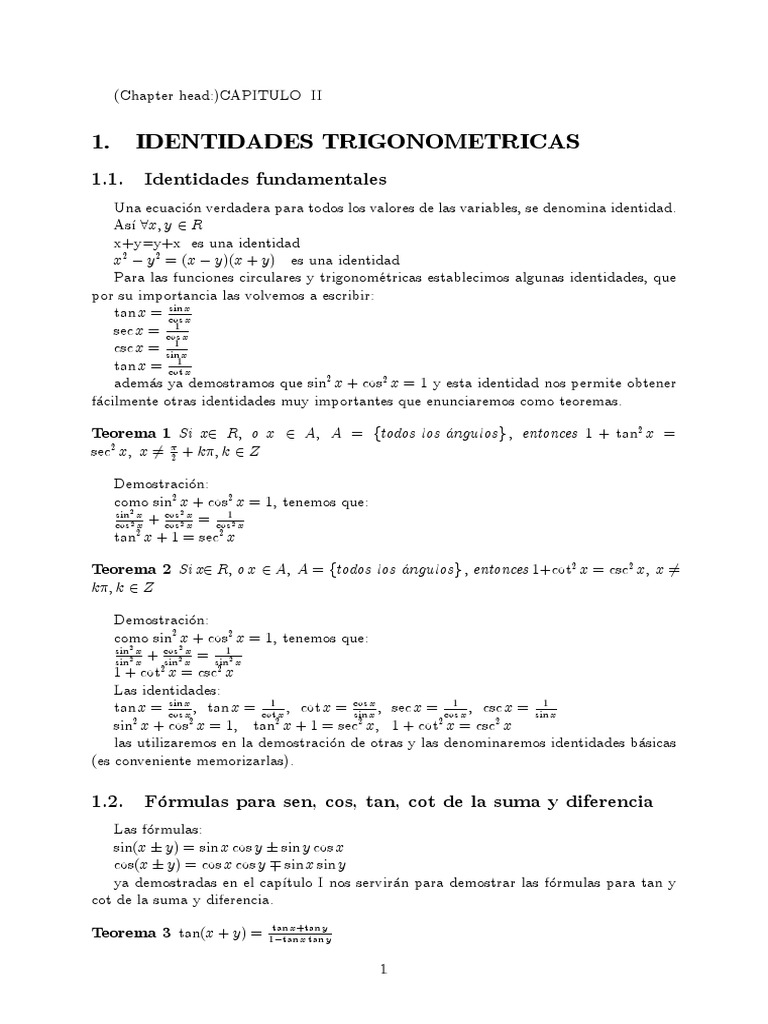 Trigonometria Prueba Matematica Funciones Trigonometricas