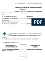 Encuesta de evaluación