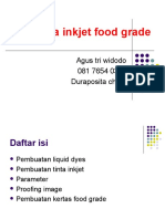 Tinta Inkjet Food Grade