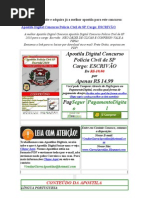 Apostila Digital Concurso Polícia Civil de SP 2010 para o cargo  Escrivão Gratis Baixar download 2009 2010