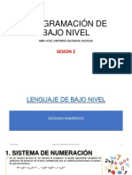 Sesion 2 - Lenguaje de Bajo Nivel - Sistemas Numericos