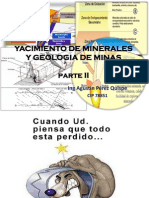 Yacimiento de Minerales y Geologia de Minas Una Punoiia PDF