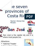 Costa Rica Seven Provinces