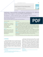 Purification, characterization and production optimization of a vibriocin produced by mangrove associated Vibrio parahaemolyticus