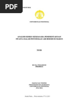 Download Analisa Resiko Proyek SPAM Maros by Benny Aryanto Sihaloho SN284878152 doc pdf