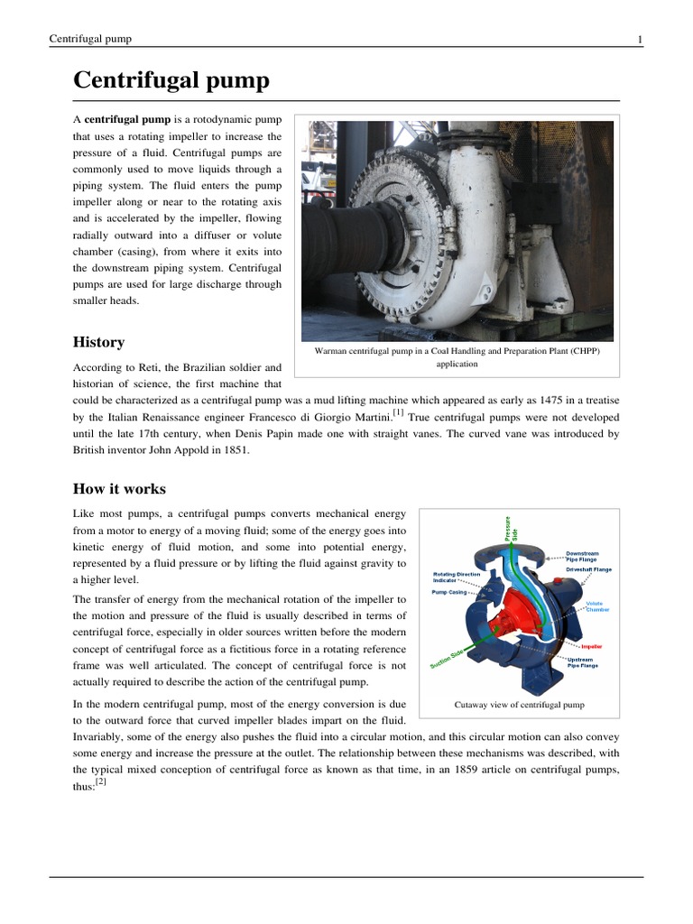 Centrifugal Pump | PDF | Pump | Classical Mechanics