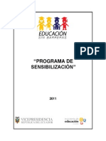 Plan de Sensibilizacion Discapacidades