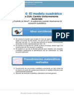 Semana 6: El Modelo Cuadrático: Ideas Consideradas