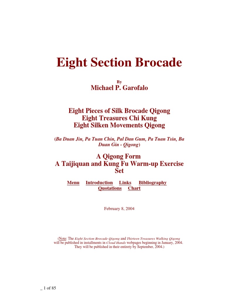 8 Brocades Qigong Shaolin : Shaolin Qigong Shifuyanlei / Shifu kanishka being disciple of 2 legendary grandmasters of shaolin shi heng jun and shi yanzi has achieved high level in shaolin yi jin jing and yi jing xi sui gong qi gong.