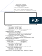 First Periodical Test in Science and Health V