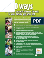 10 Ways to Prevent Zoonotic Disease Threats - Flyer