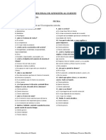 Examen Final de Atención Al Cliente