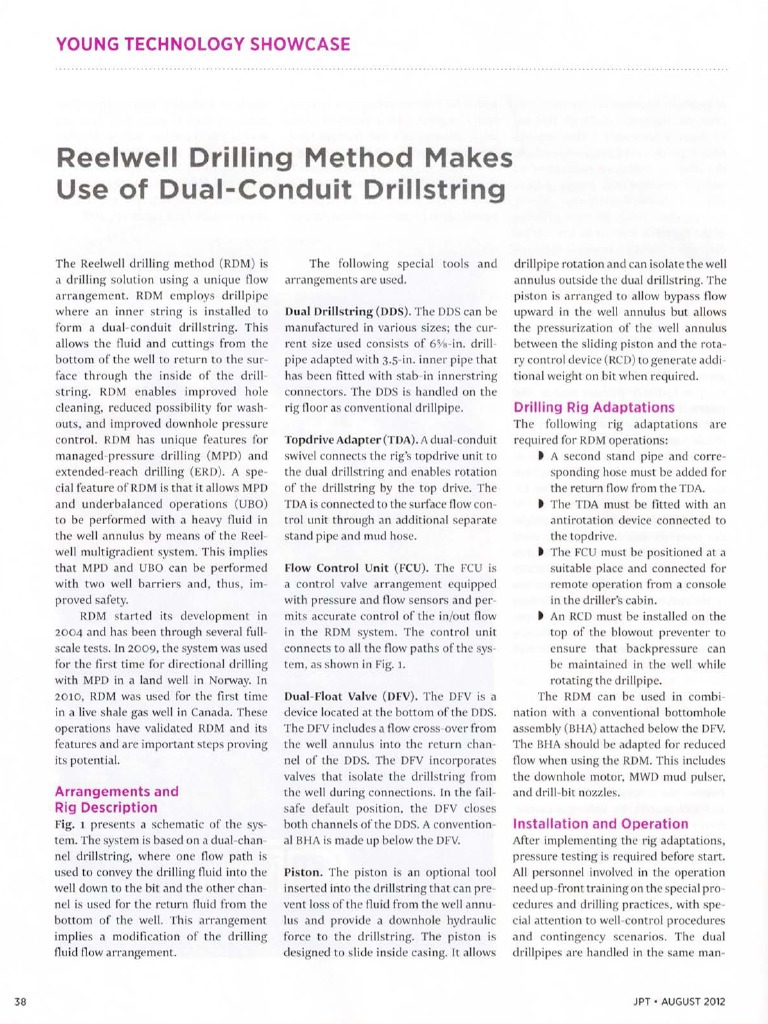 Reelwell Drilling Method Overview | PDF | Oil Well | Casing (Borehole)