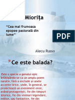 Balada Populara Miorita.