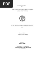Download Supply Chain Management Practices in India A Case Study of Tata Steel Pre Submission Phd  Thesis by manoj rakesh SN28491204 doc pdf