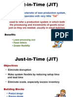 JIT Is A Characteristic of Lean Production System, Which Operates With Very Little