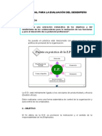 Manual para La Evaluación Del Desempeño