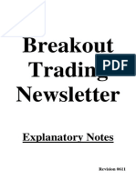 Breakout Trading Explanatory Notes 2012