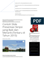 Contoh Slide Presentasi Skripsi Yang Baik Dan Menarik (Terbaru Di Tahun 2015)