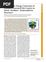 JP - ACS - Photoelectric Energy Conversion of Plasmon-Generated Hot Carriers in Metal-Insulator-Semiconductor Structures