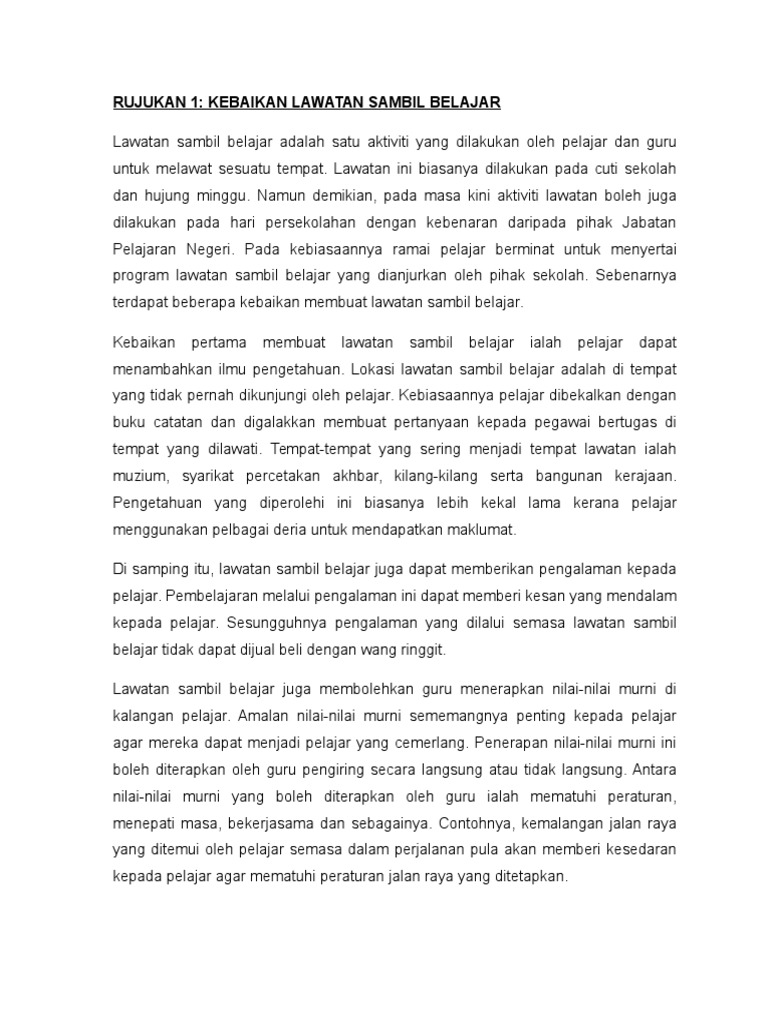 Karangan Tahun 6 Pdf